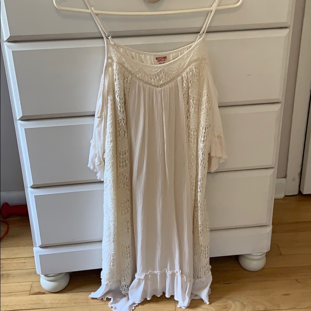 Off the shoulder crochet dress